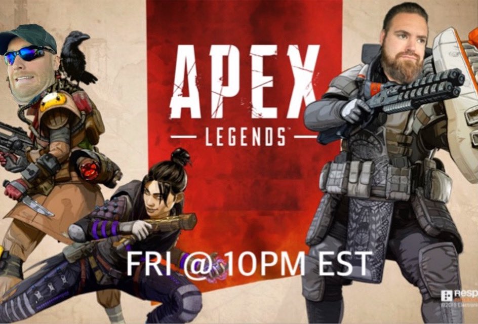 BadMaintenance's tweet photo. Don’t forget everyone tonight’s the first night of FPS FRIDAYS! Join Brandon and I in Apex Legends! We will have a spot available too for viewers to cycle through if they want! Tonight at 10PM EST!

#gaming #gamer #apexlegends #fps #twitch #twitchstreamer #twitchaffiliate #pc https://t.co/5cJaixBg02