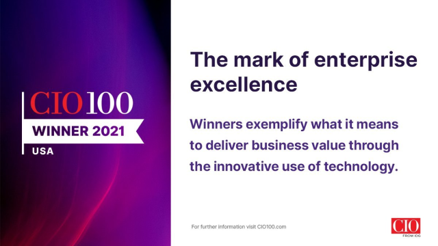 sgmyers's tweet photo. .@HPE is honored to be named to the @IDGWorld @CIO 2021 US #CIO100 list of award winners, recognized for using IT innovation to deliver business value and enabling growth through improved customer relationships. https://t.co/ezGweb5HUj https://t.co/xNBgAkMnrC