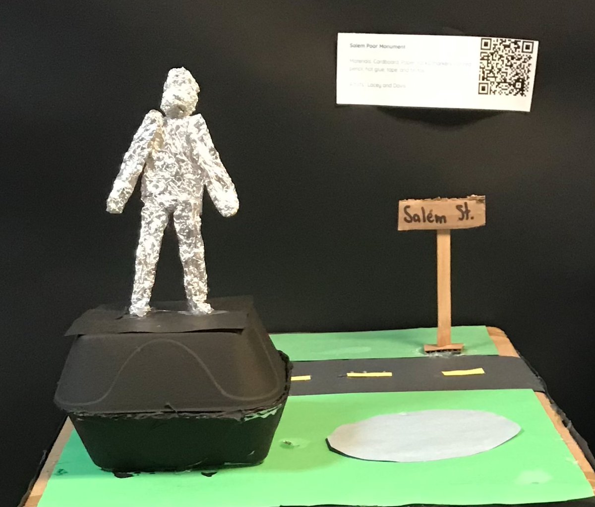 thomasmvps's tweet photo. @halseanderson, our memorial is in honor of Salem Poor, a patriot in the Revolutionary War. He bought his freedom for 27 pounds equal to $5,600 today. Salem Poor was called “A Brave and Gallant Soldier”. Check out our project! #heroesnothate @mvpschool  https://t.co/JXxUUsRK0Z https://t.co/1pj1O9xVwy