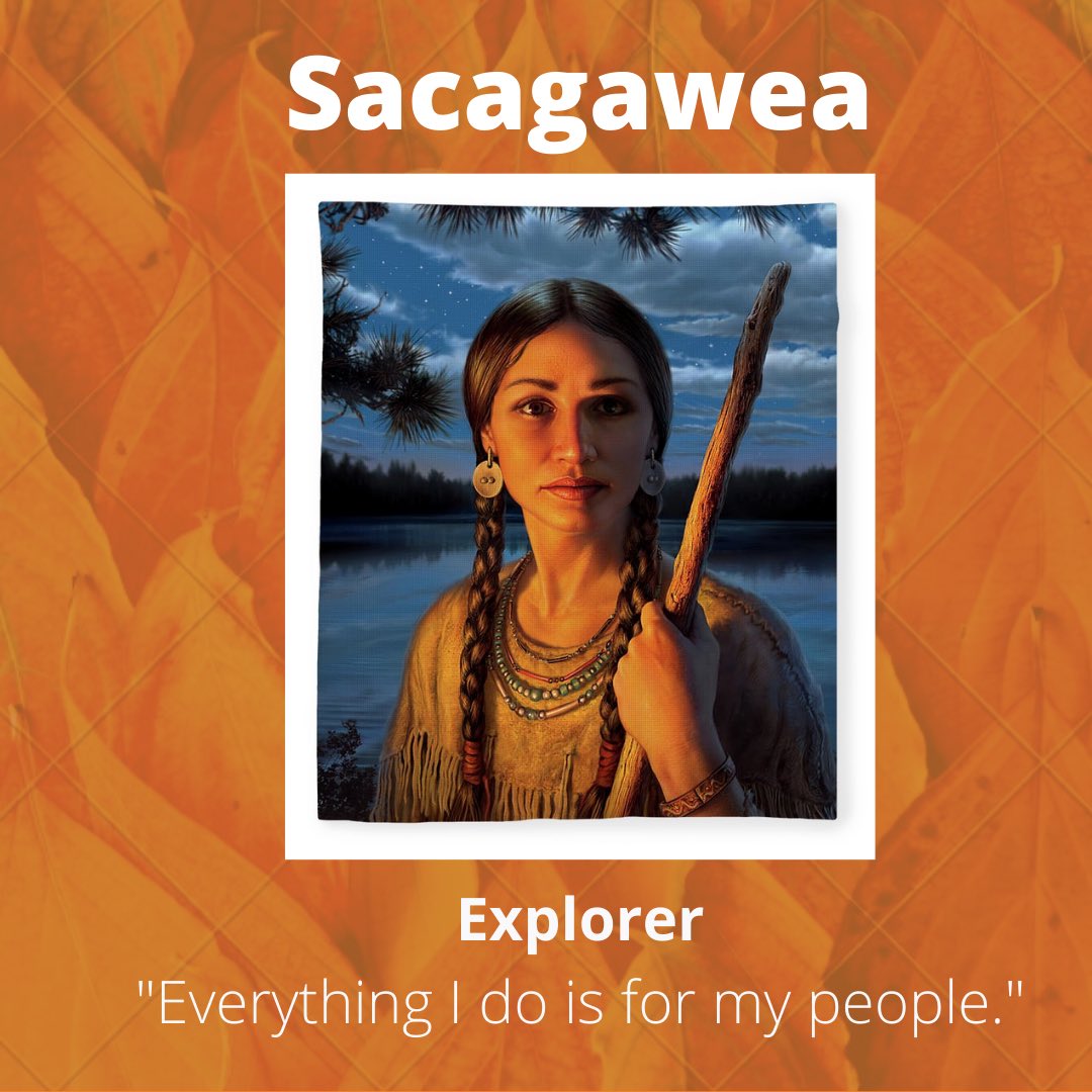 SCSUpwardBound's tweet photo. Sacagawea was a Lemhi Shoshone woman who, at age 16, met and helped the Lewis and Clark Expedition in achieving their chartered mission objectives by exploring the Louisiana Territory. Sacagawea traveled with the expedition from North Dakota to the Pacific Ocean. https://t.co/YLjzj7gnGi