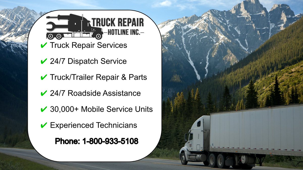 TruckRepairLine's tweet photo. Mobile Truck &amp; Trailer Repair Service in Canada &amp; USA
We can repair a vehicle at your job site, on your yard or provide 24/7 roadside assistance. #Trucks #Trucking #OwnerOperator #truckinglife #truckingindustry #truckingirl #truckingjobs #truckingcompany #truckingempire https://t.co/HGFI1yKwBk