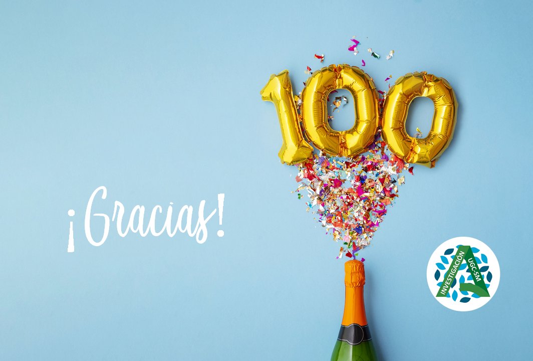 ugcsm_ibimahreg's tweet photo. ¡Hemos llegado a 100 followers en nuestra primera semana en Twitter! #InvestigarEsCool #YoInvestigo https://t.co/41VaWjaENB