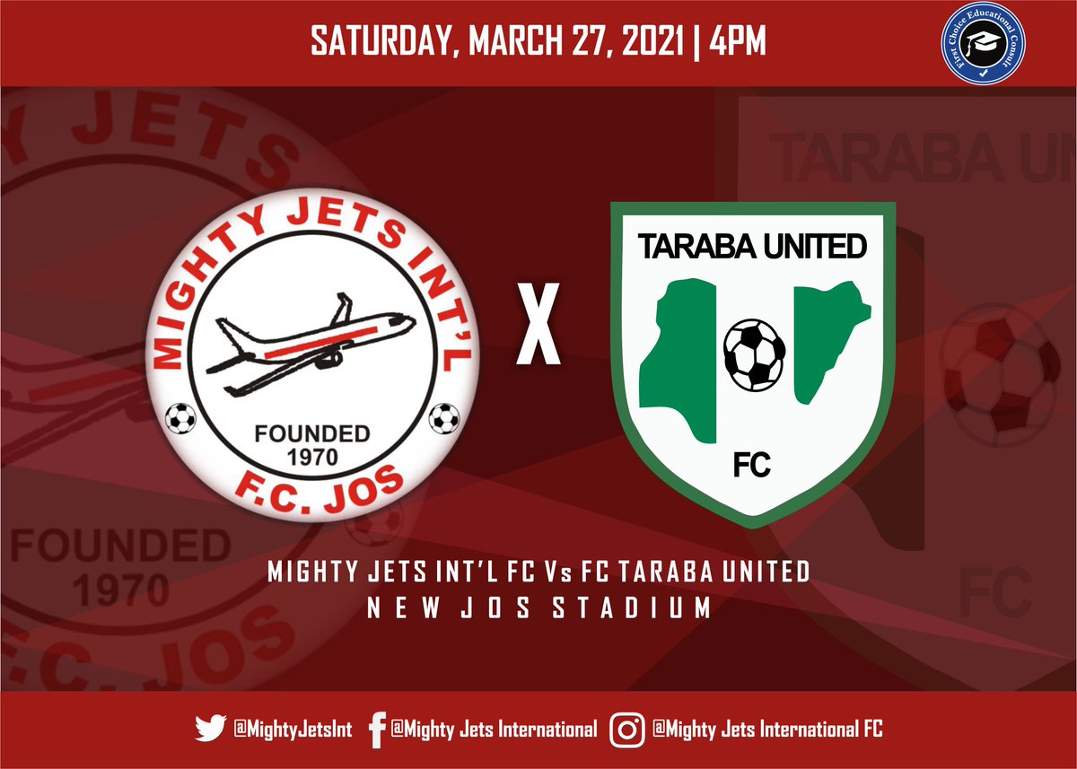 MightyJetsInt's tweet photo. ๐
After 10 ๐
๐๐๐ of inaction, we are back in action this weekend!
Saturday 27th
๐ FC Taraba(H)
โฐ 4pm KO
๐@nnationalleague
#UpJets ๐ดโซ
#NNL21 https://t.co/n0dn0RJMrJ