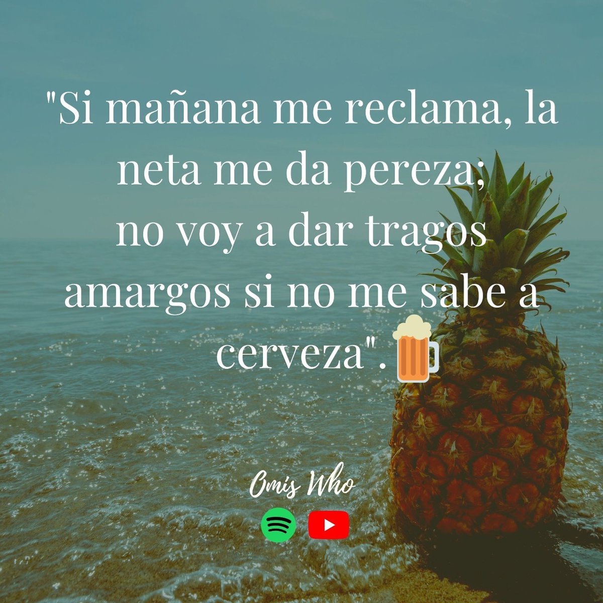 OmisWho's tweet photo. Ya es vierneees y el clima está muy cerveceable! Puros tragos amargos por gusto 🍻
Busca: No Nena - Omis Who en #YouTube o #Spotify
#OmisWho #Frases #Rap #AarónCampos #Drvmv #SonLirical #VocalRevolver #Cerveza https://t.co/codBCB8nrY