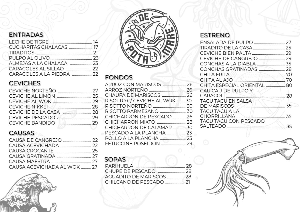 Ya es hora del almuerzo! ¿Se te antoja un buen ceviche, un arrocito con mariscos o un chicharrón de pescado? Mira nuestra carta y pon primera hacia Barranco.

Reservas al 902487009 (solo WhatsApp)📲
Delivery al 984418320 📞

#SargentoDPTM
#ElSueñoContinúa
#45añosrocanroleando