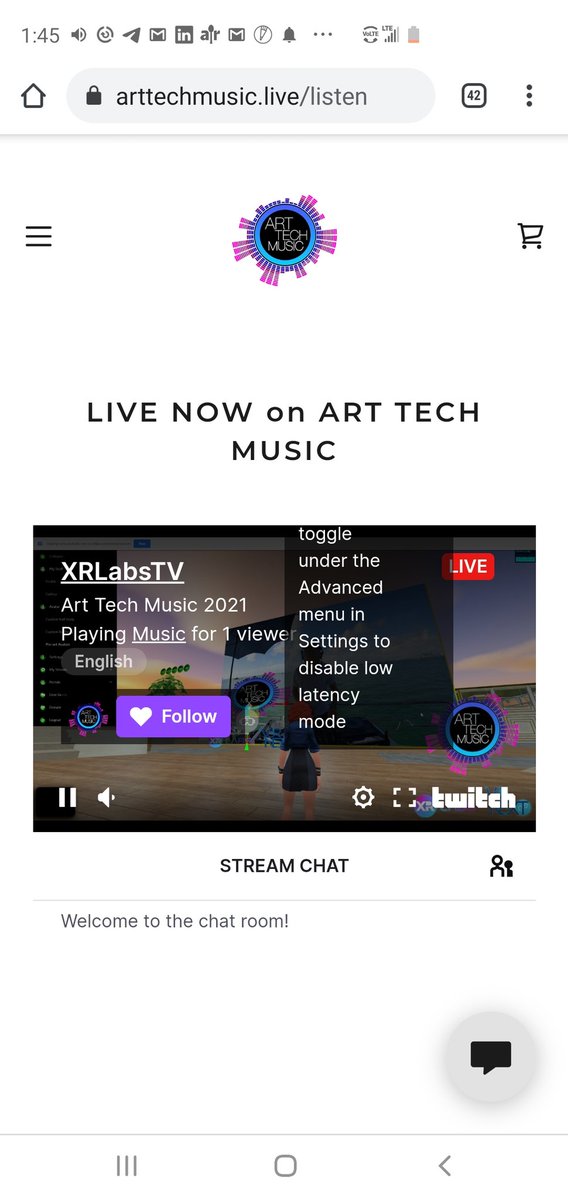ArtTechMiami1's tweet image. arttechmusic.live/listen

@xrlabsmia  #miamimusicwrek #VirtualRealityconcert