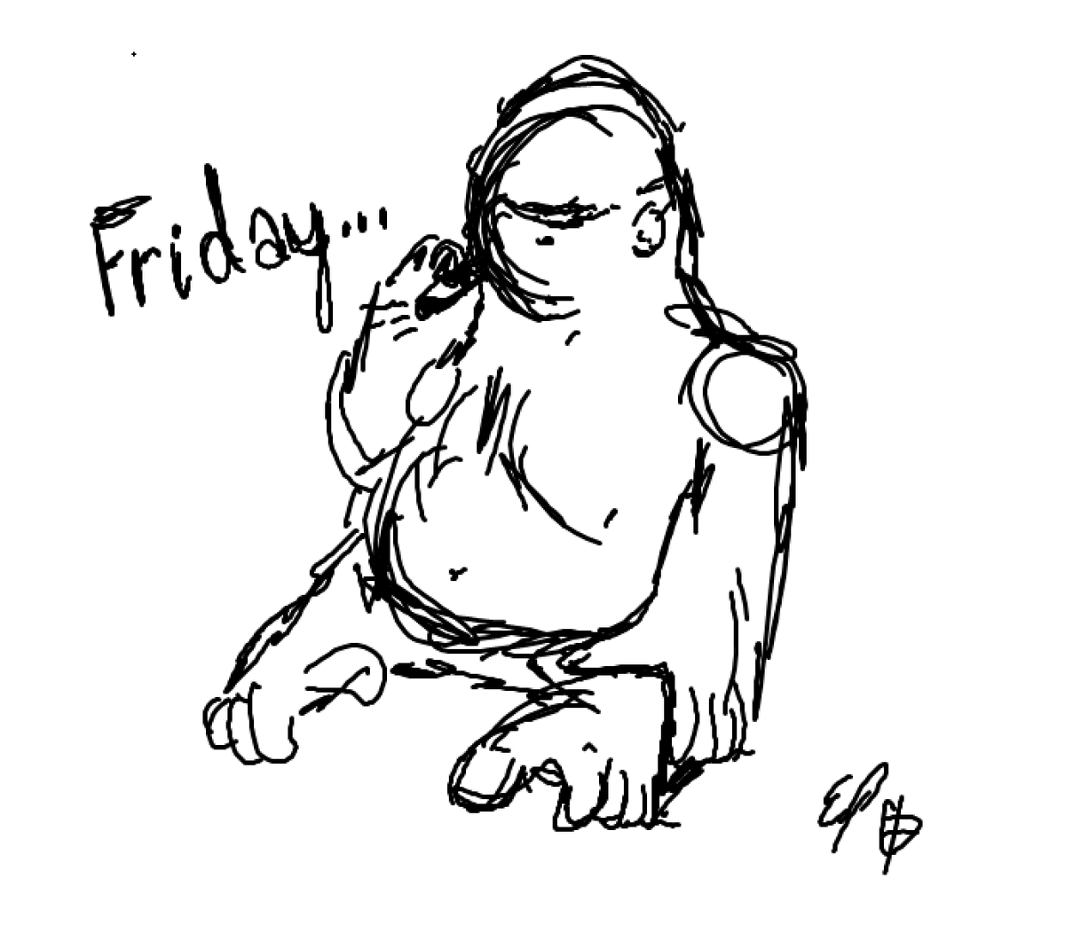 EthosPaladin's tweet photo. I don't smoke, but sometimes, on a solemn Friday afternoon, my soul feels like a gorilla smoking a cigar. But not a high-quality gorilla. An MS Paint gorilla. https://t.co/hppTLvpKPd