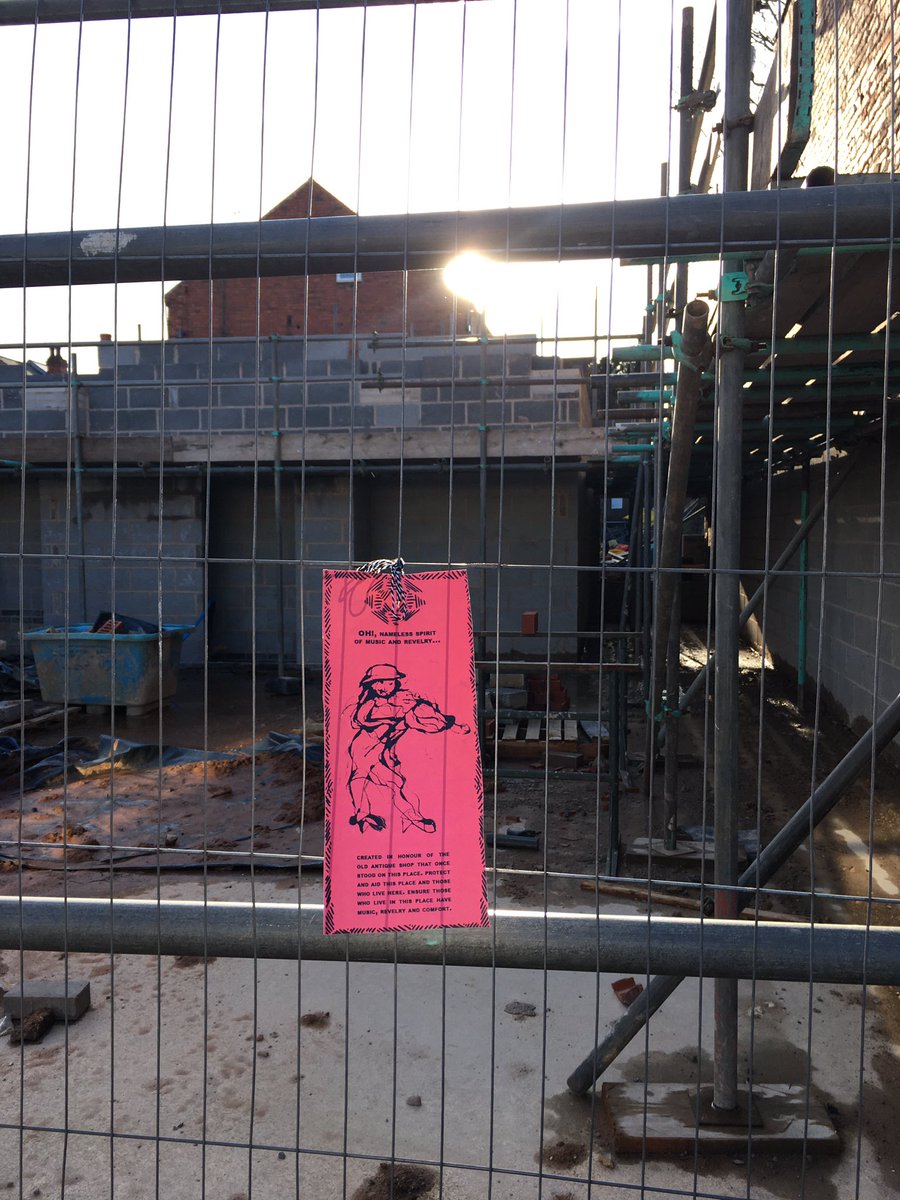 StirchTapestry's tweet photo. “OH! NAMELESS SPIRITS OF LIFE AND DEATH...”

Today we performed a blessing ritual on the development site on the corner of Maryvale Road. 

We imbued the land and with protective/ nurturing spirits and demons created by local residents.

#stirchley #thestirchleytapestry https://t.co/D7HcQCVxvF