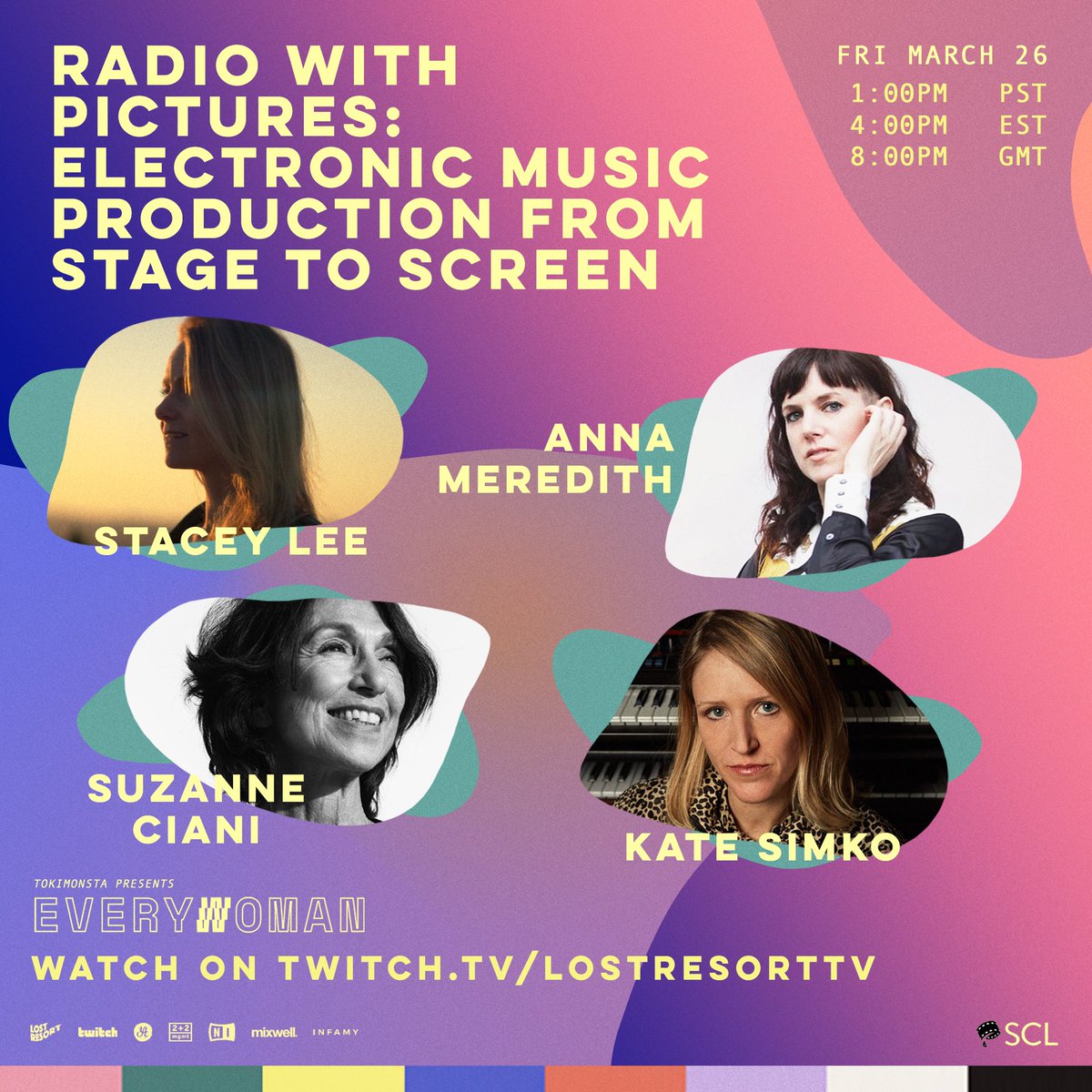 Kate_Simko's tweet photo. Catch me on Twitch for the #Everywoman film composer panel alongside two legends @SuzanneCiani and @AnnaHMeredith , moderated by #Underplayed director Stacey Lee . 1pm PST / 8pm GMT, see you there! 🎼

Thanks @TOKiMONSTA for organizing!🙏 https://t.co/2NhDfVrvX6