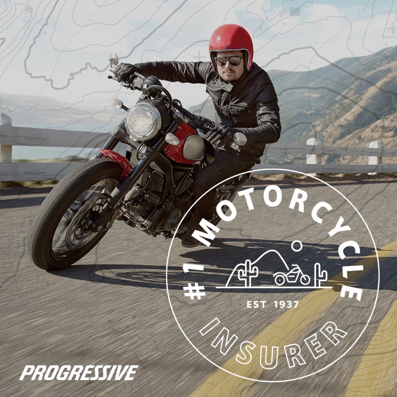 progressive's tweet photo. Your bike is #1 so make sure it's protected by the #1 motorcycle insurer.