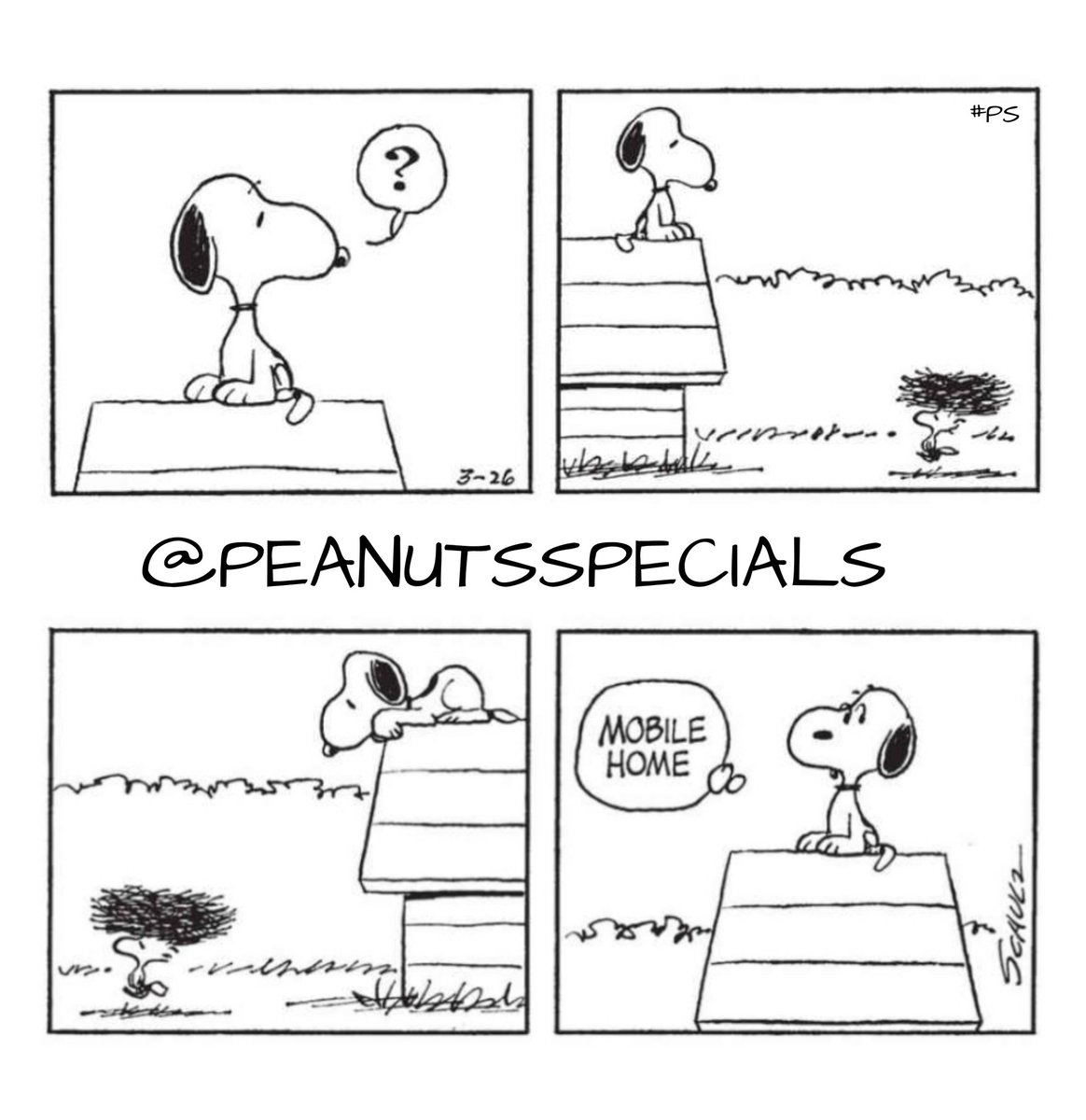 PeanutsSpecials's tweet photo. First Appearance: March 26, 1971
#snoopy #woodstock #mobilehome #mobile #home #peanutsfriday #peanutshome #schulz #ps #pnts #peanuts #officialpeanutsspecials https://t.co/SBXQI3O5B0