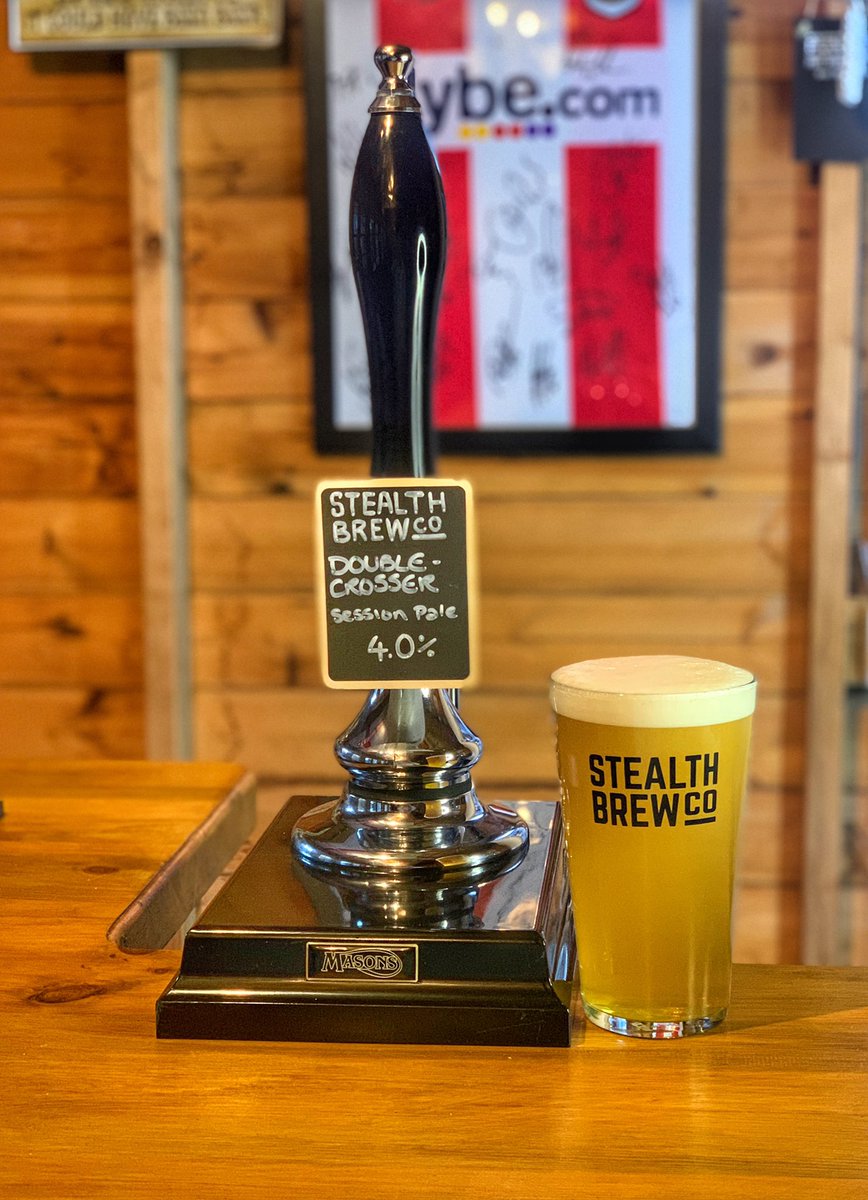 SoBeerBlogger's tweet photo. Very excited to have @StealthBrewCo back on in The Shed, as you can see the first pint went down very well! https://t.co/0kNQEHPHzx