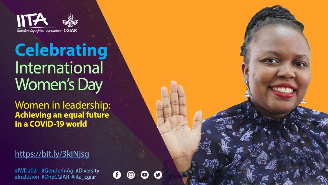 IITA_CGIAR's tweet photo. I #ChooseToChallenge us to support young #women through mentorship and training to become the best they can be.
Watch Oluyemi Adunoye, Project Coordinator, YEASA, IITA https://t.co/kPXlXVarii
#IWD2021 #cgiargender https://t.co/Jgr9mU0F0C