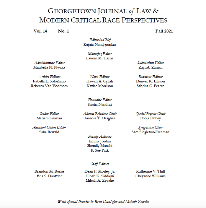 GeorgetownMCRP's tweet photo. Congratulations to our Volume 14 editorial board! #MCRPvol14 https://t.co/0qVdsixMBI