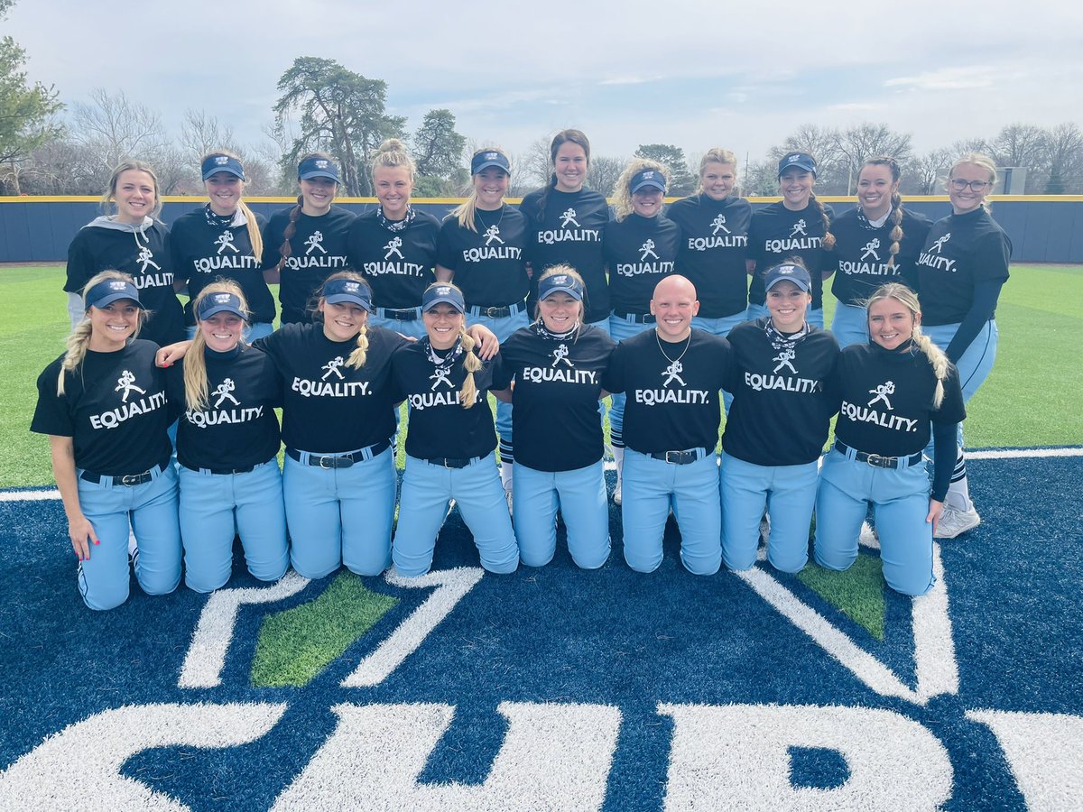 We’re ready for our games today vs Fort Hays at 3 &amp; 5pm. Together we stand for equality. #EqualityBods🥎