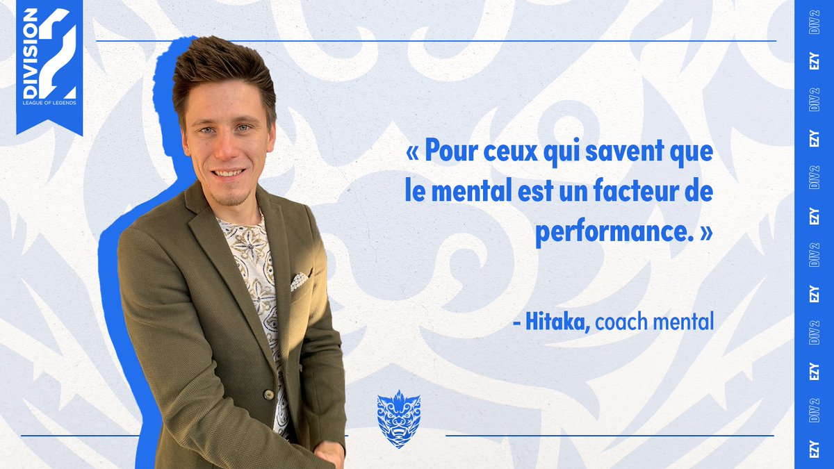 Il travaille dans l'ombre, et pourtant...

<a href="/Hitakha/">Coach_Hitaka</a>, notre coach mental accompagne nos joueurs depuis le début de cette #Div2LoL

Un facteur important pour pouvoir s'améliorer in game 💪

#GOEZY #BeUnleashed