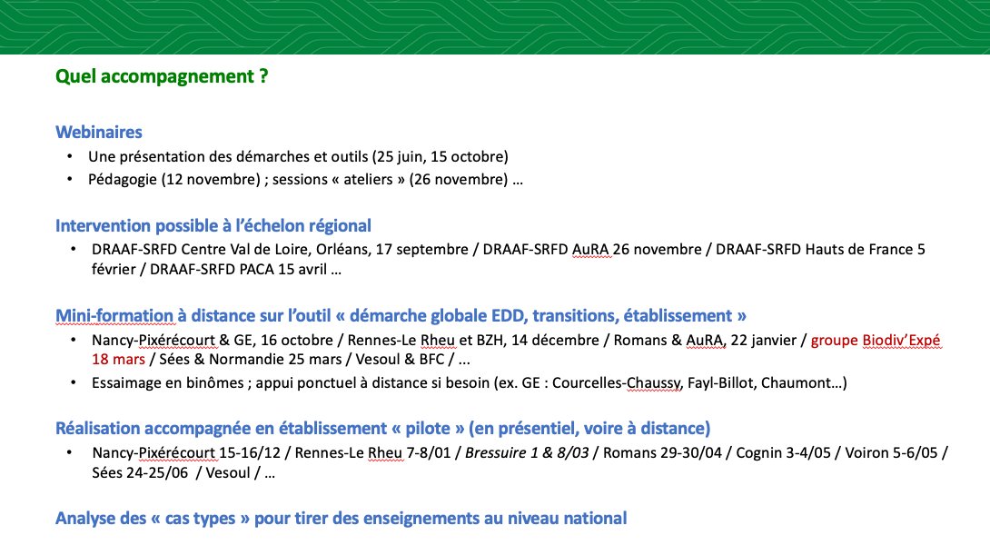 Cpeltiered's tweet photo. #EnseignementAgricole à toute vapeur sur #EPA2. En Normandie avec des référents EPA pour une formation courte de prise en main de l'outil de diagnostic "Démarche DD/EDD ETAB" pour réaliser le diagnostic global en durabilité pour le #PLEPA. RV pour étab pilote de Sées 24-25/06. https://t.co/mJMjQ3leMD