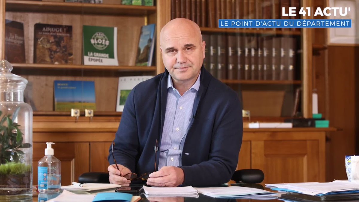 departement41's tweet photo. [POINT D'ACTUALITÉ 26/03]
@NicoPerruchot vous propose un point d'actualité exclusivement consacré à la situation sanitaire et à la campagne vaccinale. Le département est placé en vigilance renforcée par le préfet.
#Si41 #Covid19 #Vaccins #Masques
 https://t.co/OFFliT4Q4o https://t.co/S30EiYcMkn