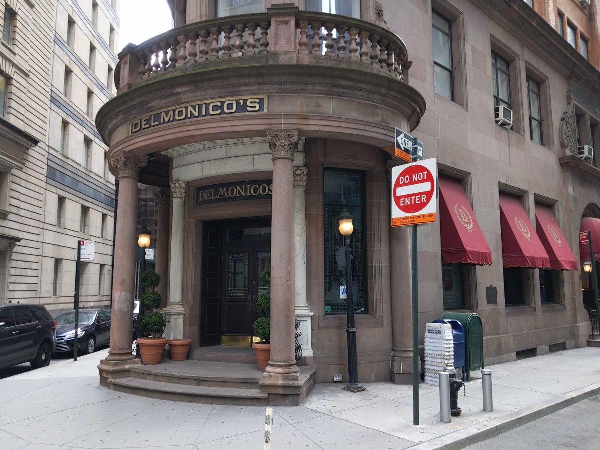 EaterNY's tweet photo. Historic NYC steakhouse Delmonico’s — which has been closed since March 18 last year — will reopen later this year following a legal battle https://t.co/nQh2A4R5Dz https://t.co/4MEUrYOSlN