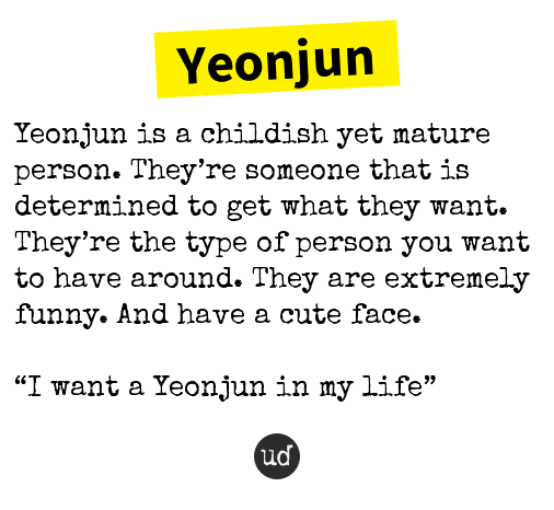 @vzthrone Yeonjun: Yeonjun is a childish yet mature person. They’re someone... yeonjun.urbanup.com/13762640