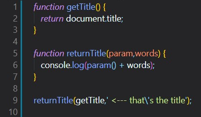 cpu_programmer's tweet image. Just playing around with JavaScript function parameters on this lovely Friday.