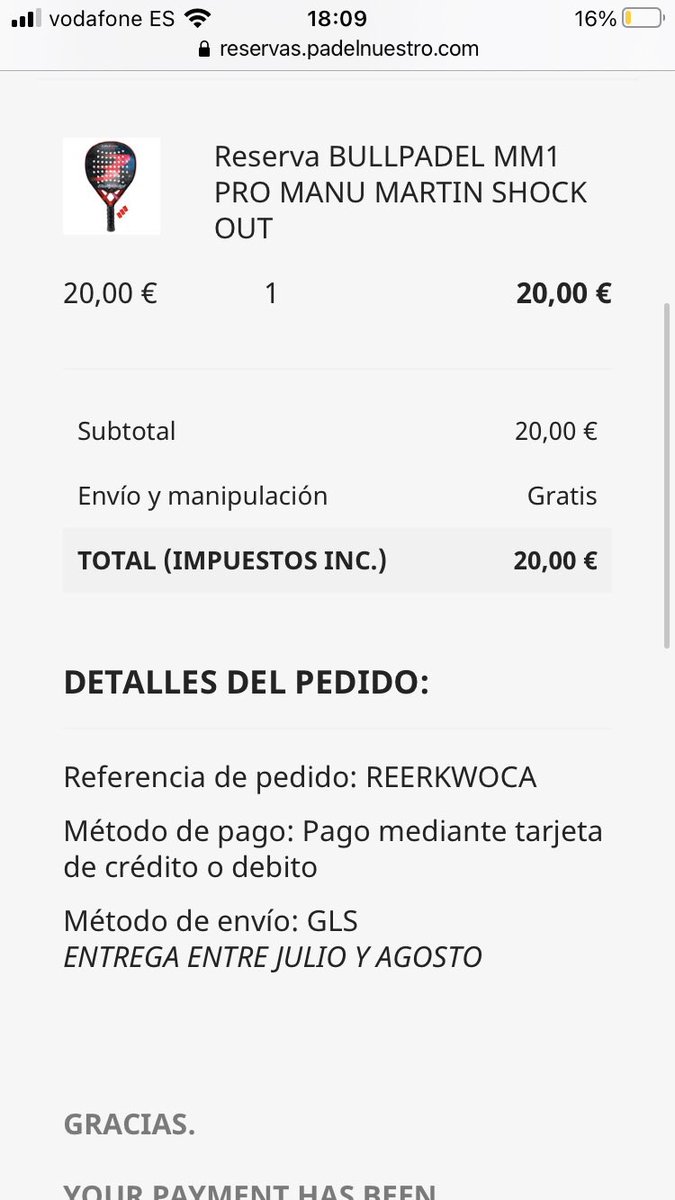 iserrano08's tweet photo. @manumartin83 Manu, si tengo referencia de pedido pero no me ha llegado mail de confirmación, puedo estar tranquilo? O tengo que romper alguna hucha por casa para recuperar los 20 euros? 🤔 https://t.co/I9VQ7kg5kY