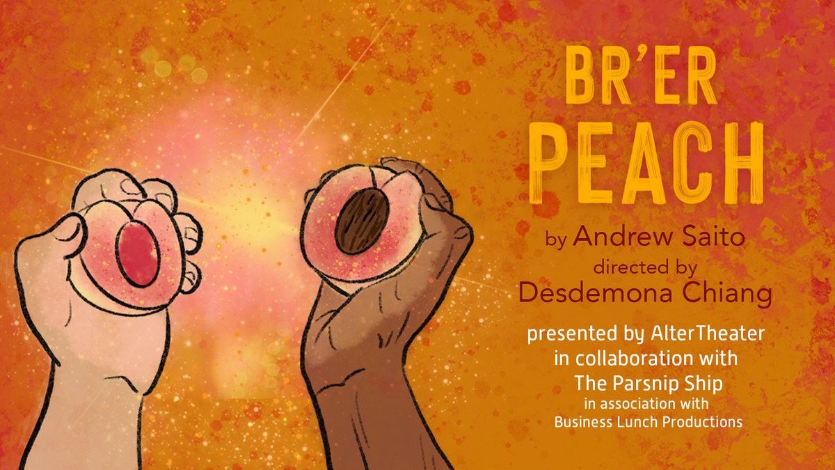 AlterTheater's tweet image. Join us on April 17 for our launch party and fundraiser, and get an exclusive preview link to all three episodes of Br'er Peach, months before they are available to the general public! More info here fb.me/e/Xyk3Xu3V or at altertheater.org/peach.  #BrerPeach #NewPlays