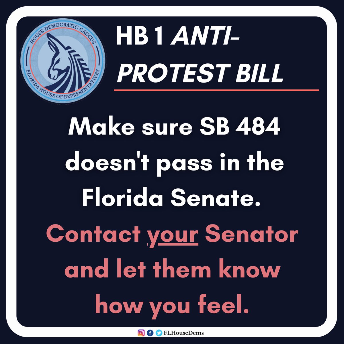 RepChambliss's tweet photo. Proud to fight alongside my colleagues and stand up for your constitutional rights as Americans and proud Floridians. We voted no on #HB1. Now it’s up to the Florida Senate to #Save1A and stop #sb484. https://t.co/hak9ZLF922
