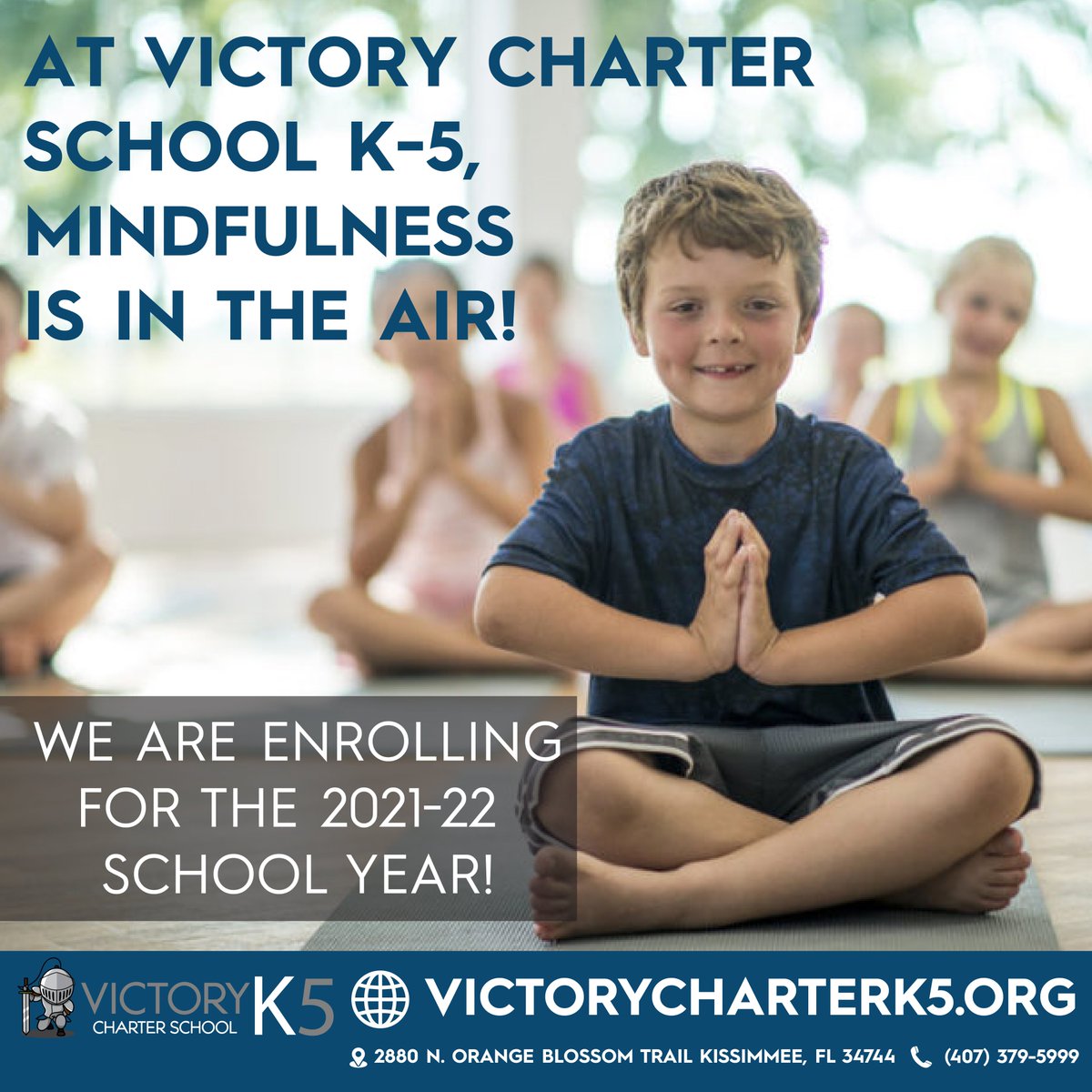 VCharterk5's tweet photo. At Victory Charter School K-5, we believe mindfulness plays a key role in education. Mindfulness helps both teachers and students to reduce stress and anxiety, strengthen attention and focus, support social and emotional growth.
Apply today at https://t.co/GJjagtWrS7 https://t.co/lgmwkMJv2k