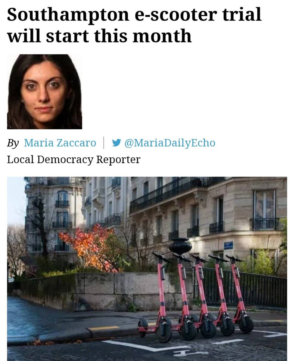 truesourceuk's tweet photo. Transport bosses said they are looking to create slow riding, no riding and mandatory parking areas across the city.

When travelling outside those operational zones the e-scooter will slow and stop.

Residents who want to ride an e-scooter will need to be over 18(Daily Echo) https://t.co/i40IFIubwq