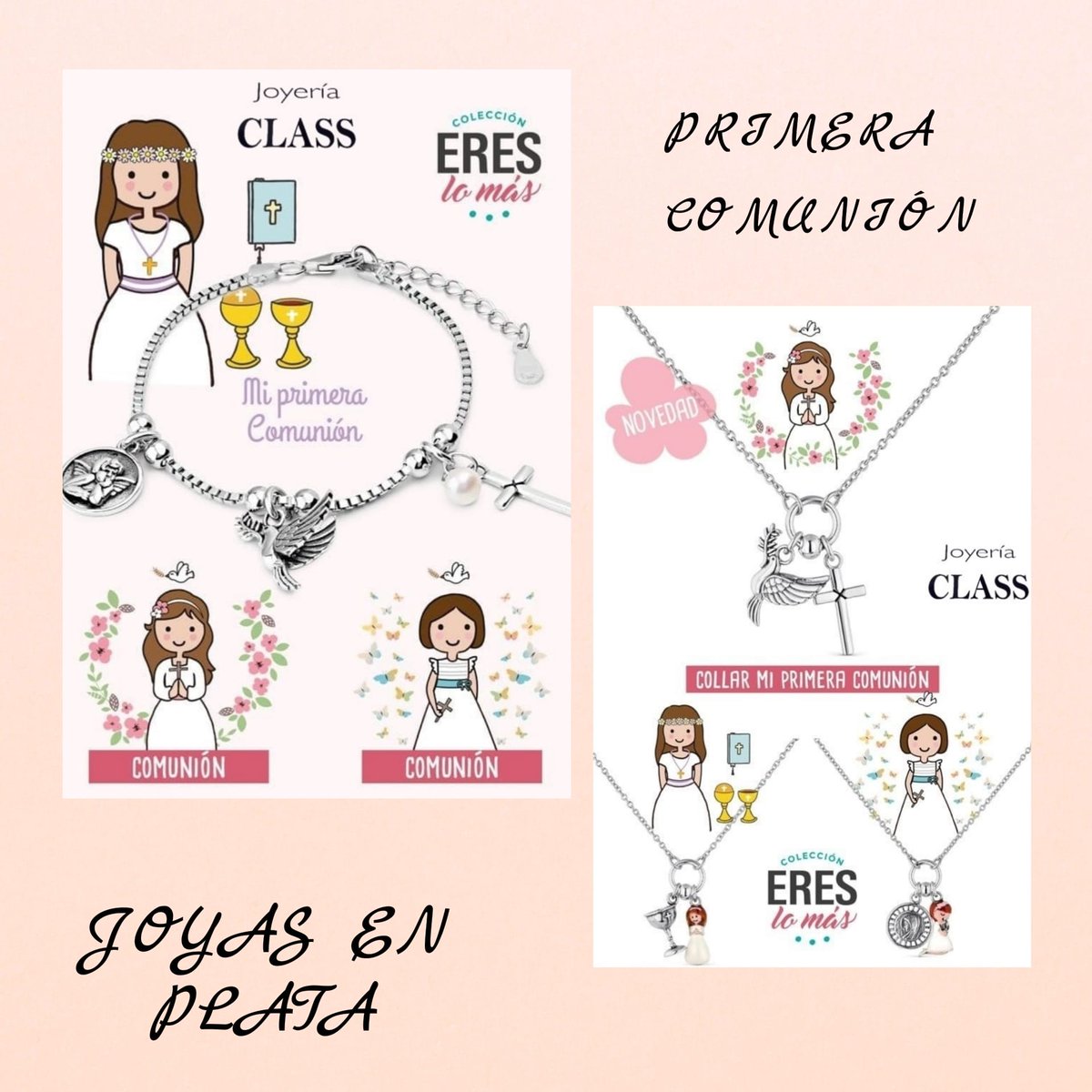 #PrimeraComunión #JoyasparaComunión #JoyasPlataComunión #PulseradeComunión #CollardeComunión. Ya puedes realizar tu encargo.