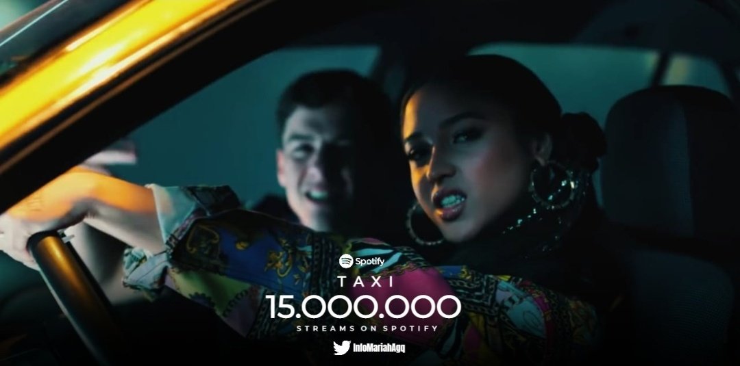 InfoMariahAgq's tweet photo. "Taxi"ft.@Guaynaa_ supera los 15 millones de streams en spotify. https://t.co/77FJeQmxGp