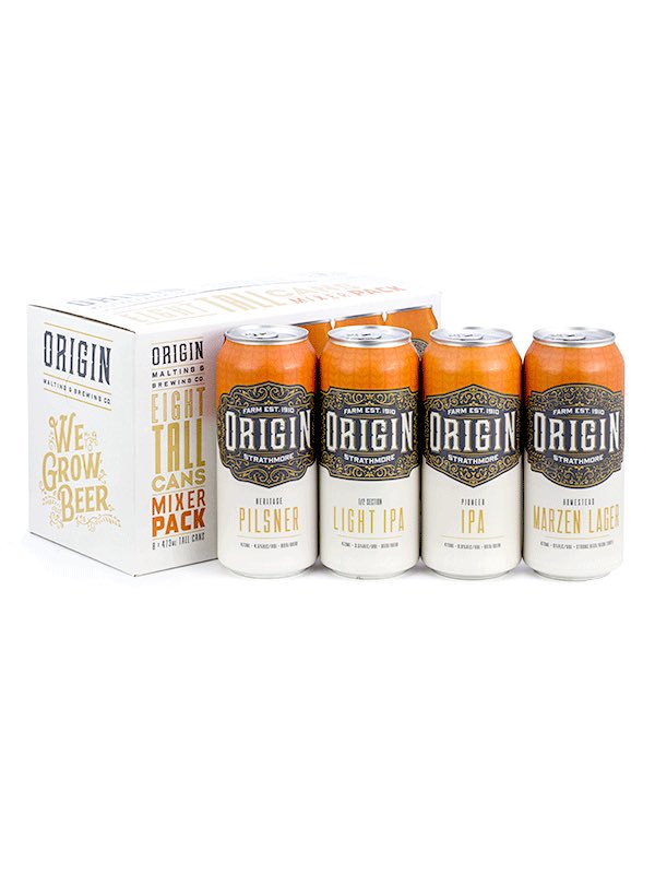 origintaproom's tweet photo. Pick up this people-pleaser, the 8 pack mixer! βπ»
β
#albertabeer #farmtocan #wegrowbeer https://t.co/6pREfunfdW