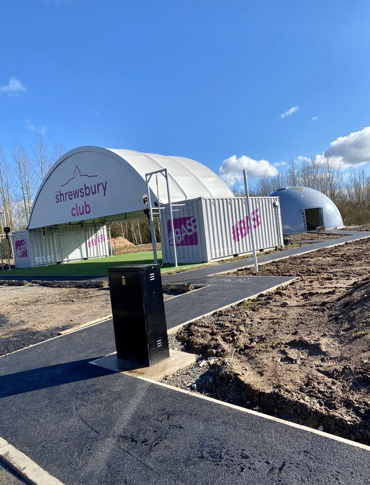 epdevelopments's tweet photo. All works completed in time for the reopening of The Shrewsbury Club. 
As well as our domestic contracts, look at some of the commercial works we have undertaken over the last year.  Outdoor gym, footpaths and services, indoor gym, hot yoga dome. #awardwinners #shrewsbury https://t.co/Ebbwq5Hq6I