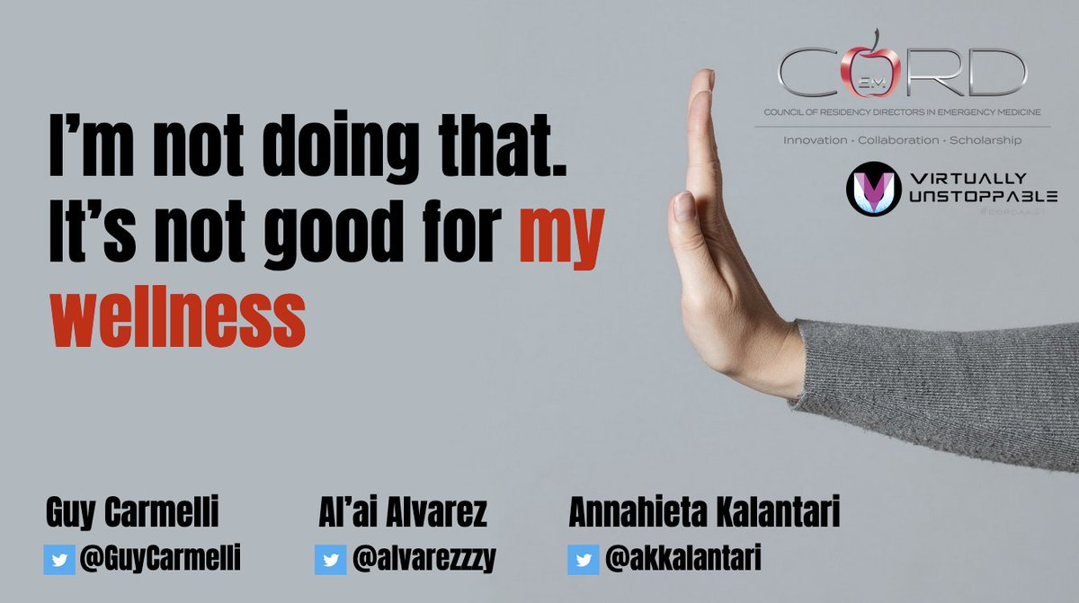 alvarezzzy's tweet image. Woooh! Recording done!

Check out our #CORDAA21 #BestPractices talk: Six Steps for Wellness-Accountability Conflict. How to assess the situation when residents use Wellness as an argument to not participate or engage in your program.

#MedEd #doctorsarehumanstoo