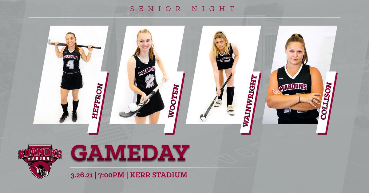 RoanokeFH's tweet photo. It’s GAMEDAY and senior day! Tonight we are taking on W&amp;L on our home field at 7pm! https://t.co/KdZyijEseq