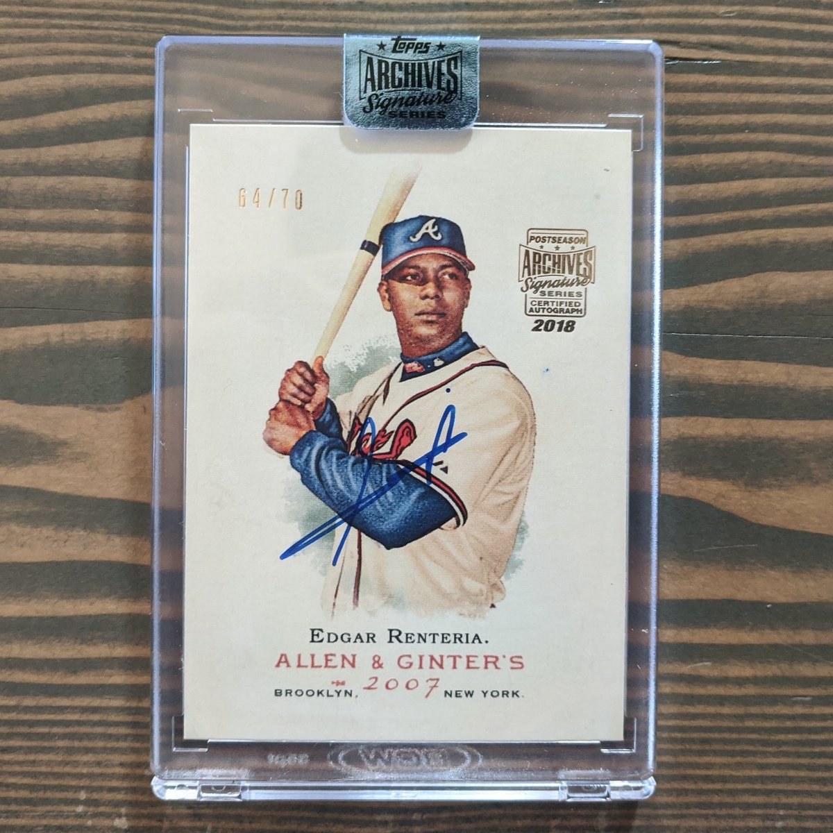 jeffplaysball's tweet image. Edgar Renteria #allenandginter 

#toppsarchivessignatureseries #atlantabraves