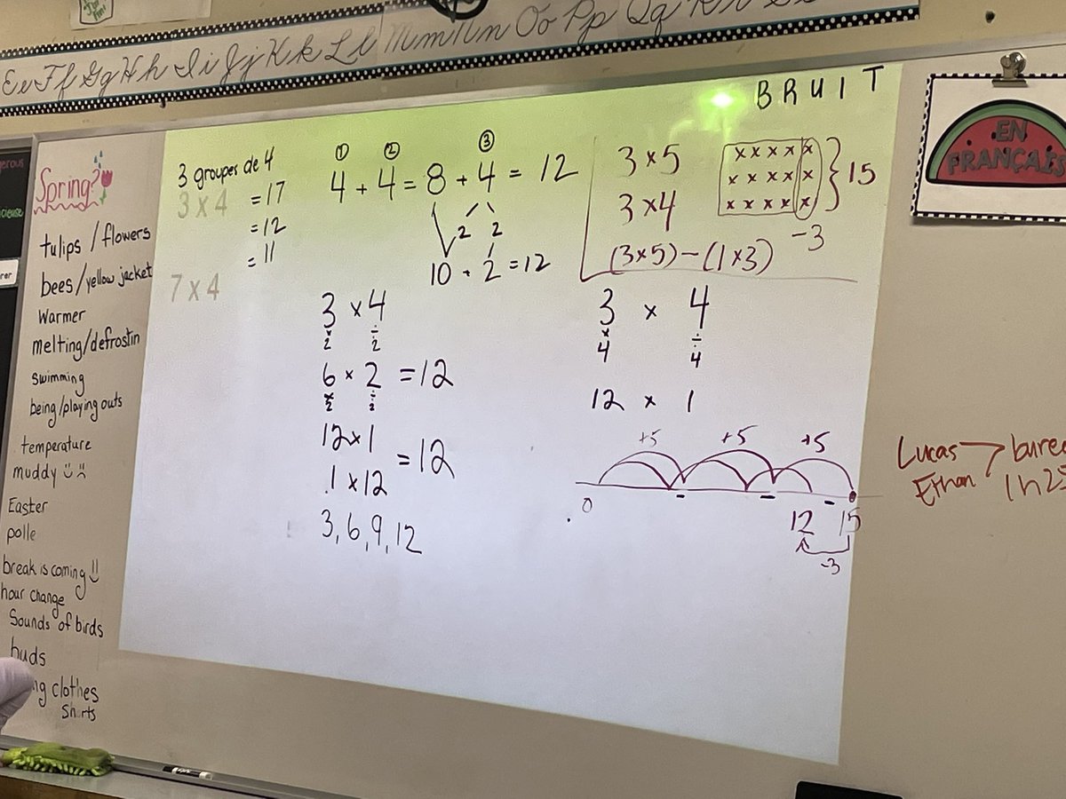 igniteincite's tweet photo. Mme Peters’ Gr. 3/4FI class learning about the compensation multiplication strategy for our #numberstring and selecting a different problem-solving strategy for today’s action task @Harriett_Todd #iafcycle @lv2learn2 @AMHazlewood @scdsbmath #scdsbmath https://t.co/rNDowSNHfC