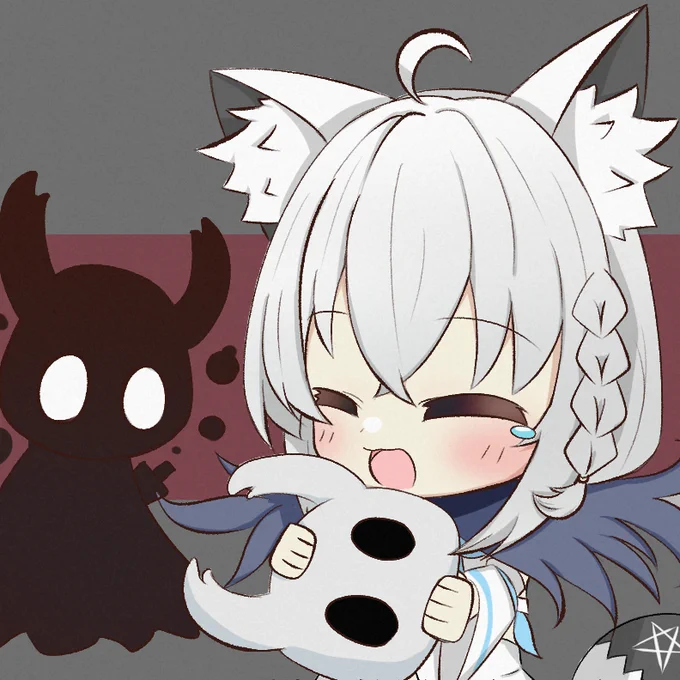 #絵フブキ 
ホロウナイトお疲れさまでした!
クリアおめでとうございます! 