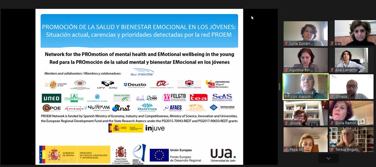 ProEm_Red's tweet photo. ➡️La jornada de trabajo se ha enmarcado en torno a
#CoEspacio, una alianza multidisciplinar 🤝 cuyo fin es promover el bienestar físico y psicológico de los niños y adolescentes durante la pandemia 👉https://t.co/hw3l725luE #SaludMental #YoVoyalMédico https://t.co/yfR7mFksLd