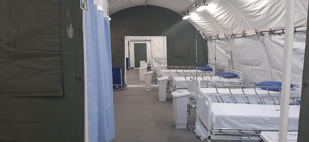 O Hospital de Campanha do EB possui 4 Módulos, cada um com instalações de triagem, consultórios, enfermarias e UTI. Hoje, 2 Módulos estão desdobrados em Curitiba e RJ, apoiando a rede militar de saúde; e 2 em Manaus e Porto Alegre, apoiando a rede pública. Seu Exército não para!!