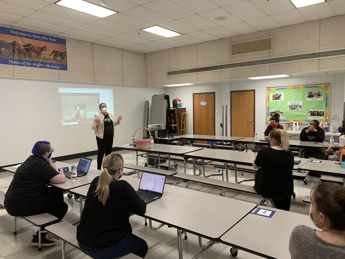 Our first concurrent staff gathering! ⁦<a href="/BrenMarPark_ES/">Bren Mar Park ES</a>⁩