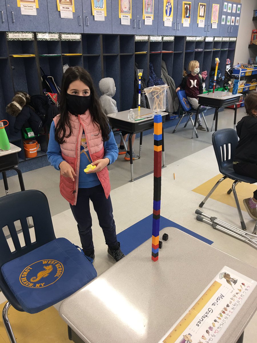 Teach22Lb's tweet photo. Spring STEM project.  Who can build the “tallest tree” and balance a Peep in a nest?  #ProudToBeLB @WestSchoolLBNY https://t.co/Ie2YOgiZR5