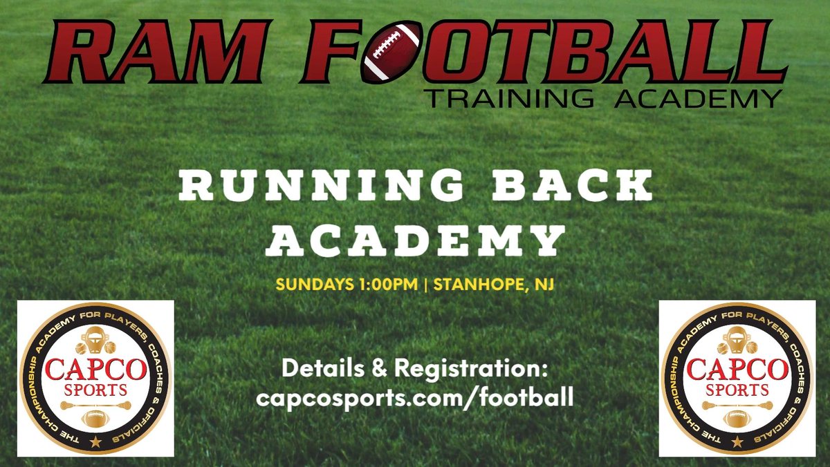 CAPCOsports's tweet photo. This event is filling up fast. Register today!
https://t.co/mzJeu2qPUI
#runningback #footballcamp #footballclinics #footballlessons #footballtraining https://t.co/7eC7pv4k6o