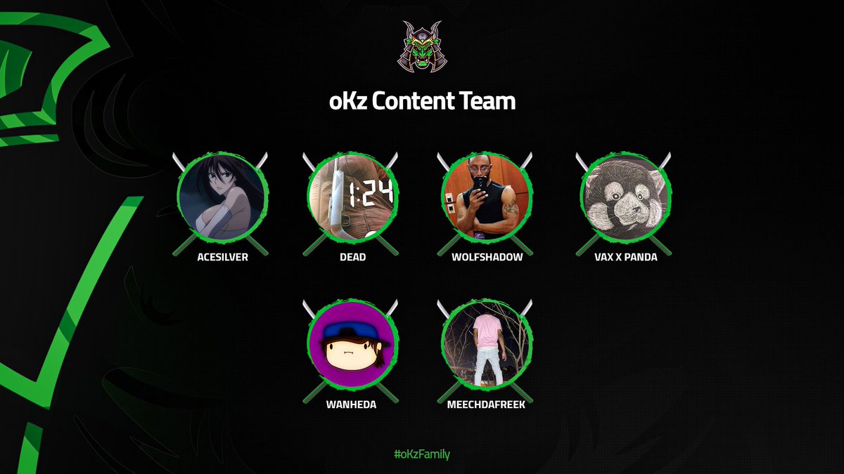 oKzEsports's tweet photo. Newest Members in our oKz Content Team

We Will Give You Our Full Roster Of All Divisions We Are Done Recruiting

Hope This Will Suffice

#oKzFamily #GreenAssassins 💚

@AceXSilver143 @Wolfshadow88 https://t.co/JuIGw8MWEn