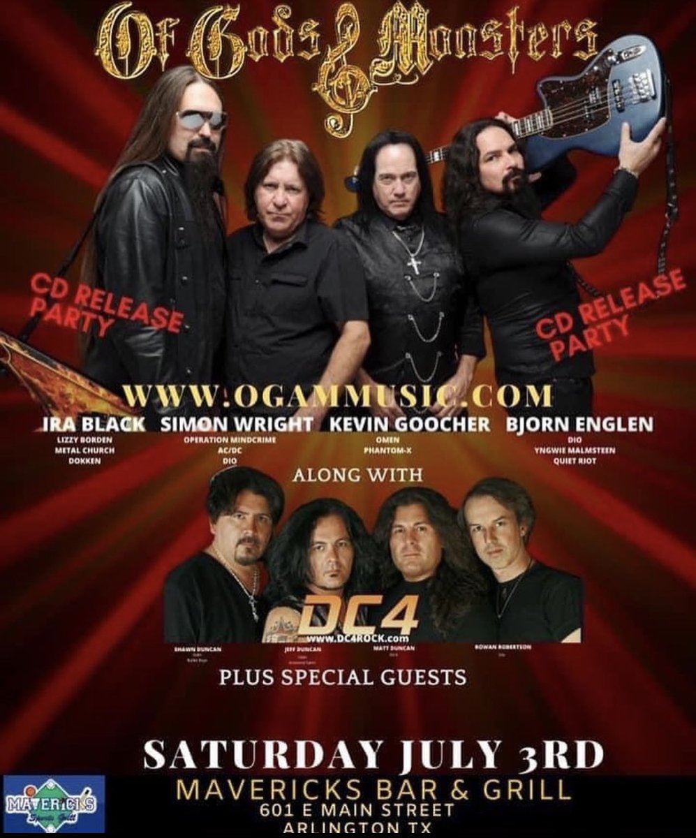 OGAMmusic's tweet photo. Texas..  we are coming July 9th! 🔥 #ofgodsandmonsters #showdate #mavericks #kevingoocher #irablack #bjornenglen #simonwright https://t.co/KtT8pvHMtM