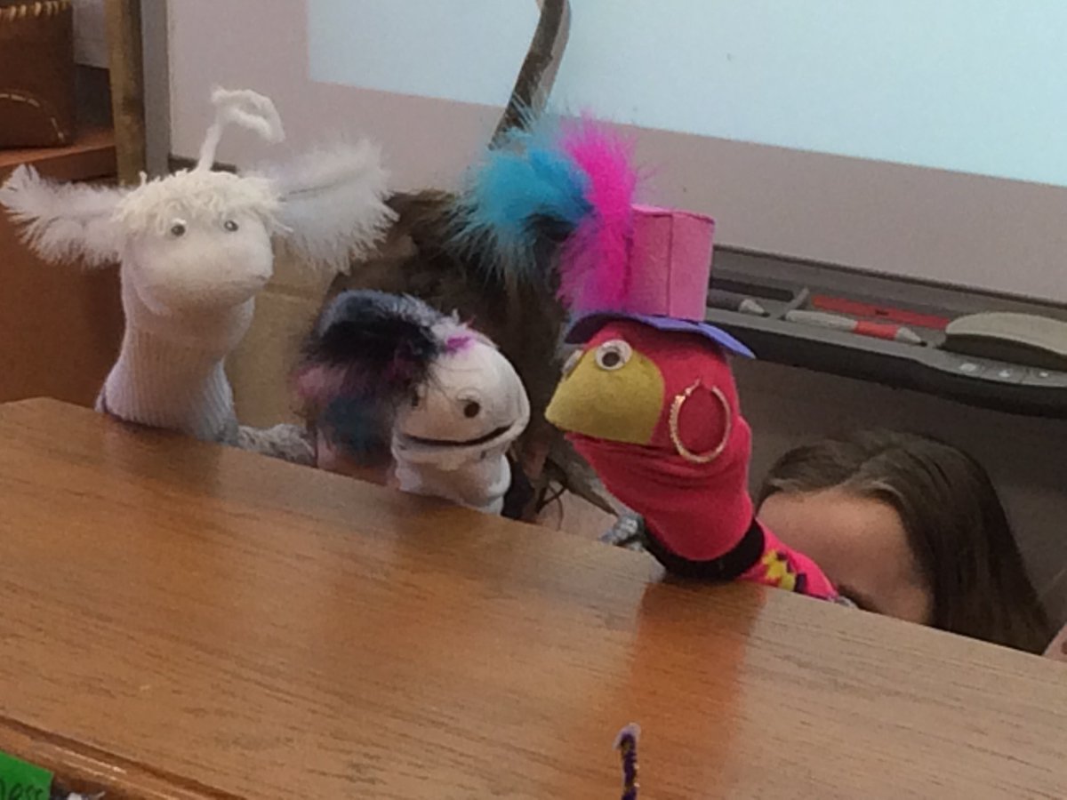 MsgrLeoCleary's tweet photo. Ms. Almeida's Grade 5 class created puppets and scripts for a puppet show delivering the message of the importance of energy conservation #PVNCLEARNS https://t.co/qeV6b8B1WF
