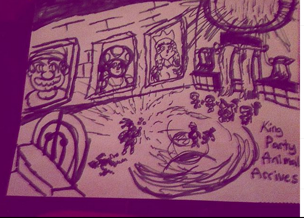 Allison66590878's tweet photo. King Party Animal arrives at Peach's Castle. This was 2016. when I dropped out of illustration! Good times.
Super Mario Holidays is a fangame in development set in the Super Mario universe
#mfgg @OfficialMFGG @KeepMFGGclean #mario #supermario #mariofangame #gamedveloper https://t.co/qbngzpOxA6