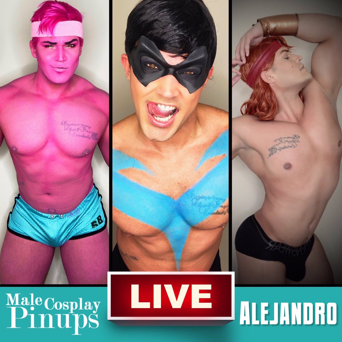 CapLucky's tweet photo. Today 3pm PT we’re chatting with Alejandro, a Puerto Rican cosplayer living in FL., USA. His fandoms include the Marvel/DC cinematic universes and Disney. We’ll talk about his history with the ballet, cosmetics, cannabis, and answer all your questions. 📲 https://t.co/El5bubVdeo https://t.co/utBs4WlU5y