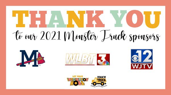 Touch A Truck® Jackson would not be possible without our corporate sponsors! Thank you to our 2021 Monster Truck sponsors for partnering with the Junior League of Jackson to encourage and inspire our next generation!